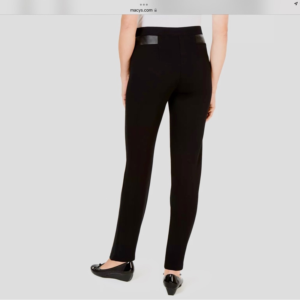 JM Collection Ponte Knit Straight Leg - Picture 5 of 5